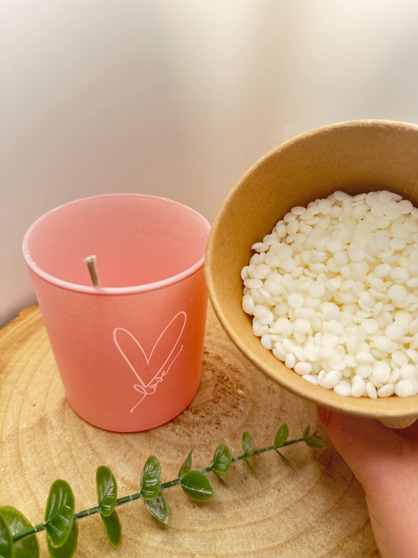 Limited Edition Pink Jar DIY Candle Kit, Refillable Olive Wax Candle Making Kit, Large Candle Craft Kit