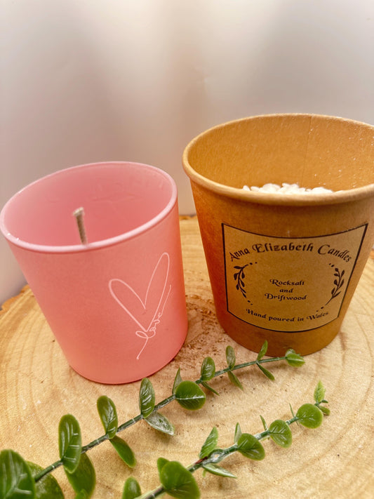 Limited Edition Pink Jar DIY Candle Kit, Refillable Olive Wax Candle Making Kit, Large Candle Craft Kit