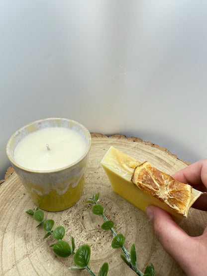 Box of Energy Wellness Box, Candle & Sunshine Soap Gift Set, Bright and Uplifting Wellness