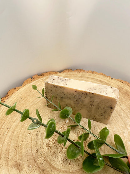 Coconut Soap Bar, Creaming & Nourishing Soap Bar with Gentle Exfoliation