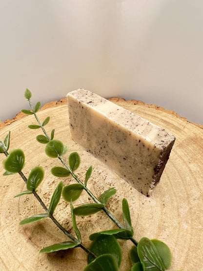 Coconut Soap Bar, Creaming & Nourishing Soap Bar with Gentle Exfoliation