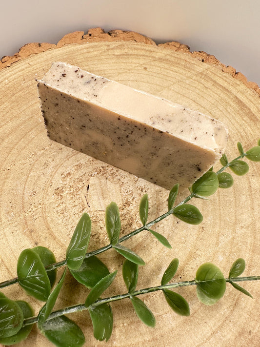 Coconut Soap Bar, Creaming & Nourishing Soap Bar with Gentle Exfoliation