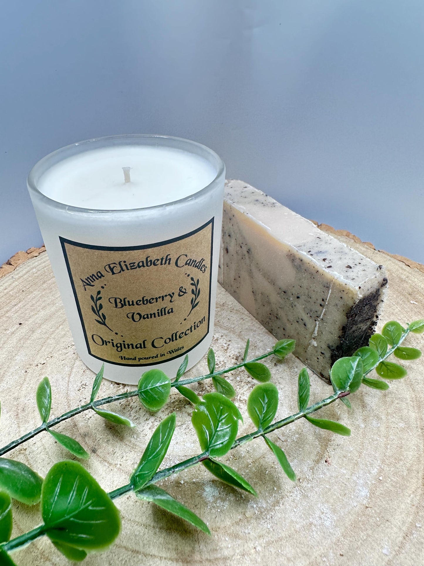 Personalised Candle & Soap Gift Set, Medium Frosted Jar Candle with Luxury Soap, Gift Box for Her, Wellness Gift Box, Personalised Gift Box