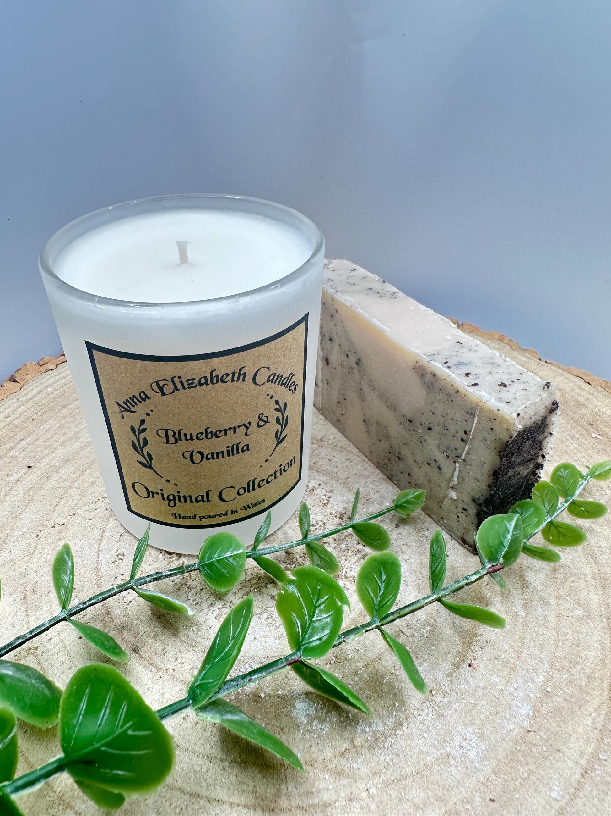 Personalised Candle & Soap Gift Set, Medium Frosted Jar Candle with Luxury Soap, Gift Box for Her, Wellness Gift Box, Personalised Gift Box