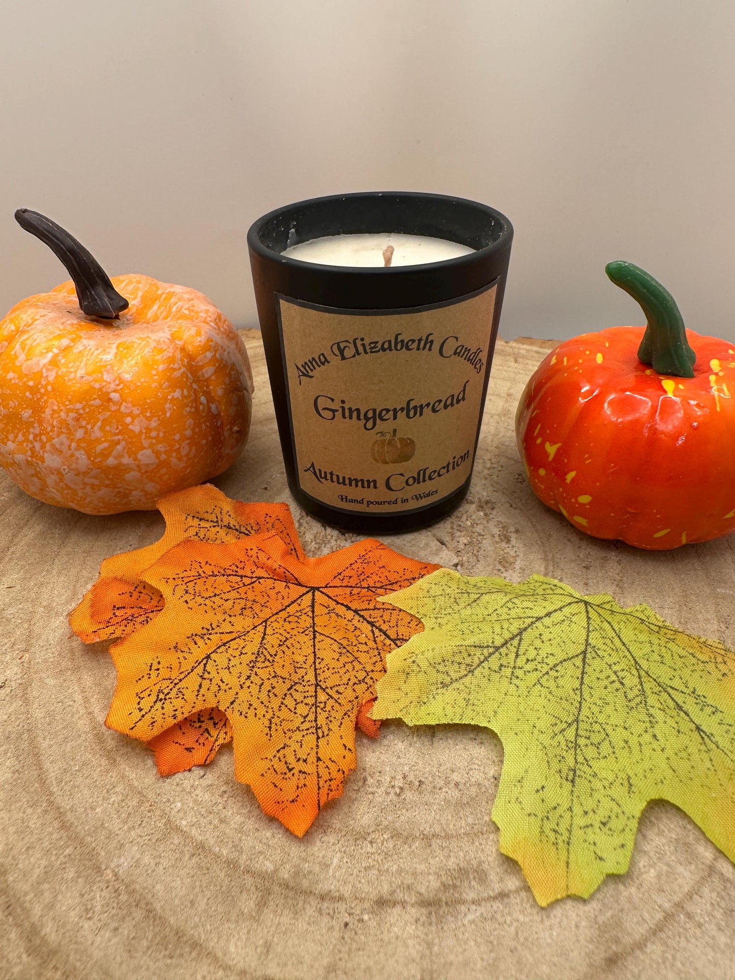 Mini Autumn Candles, Olive Wax Seasonal Candle, Toasted Marshmallow, Pumpkin Spice, Witches Brew & Gingerbread Scented Candles