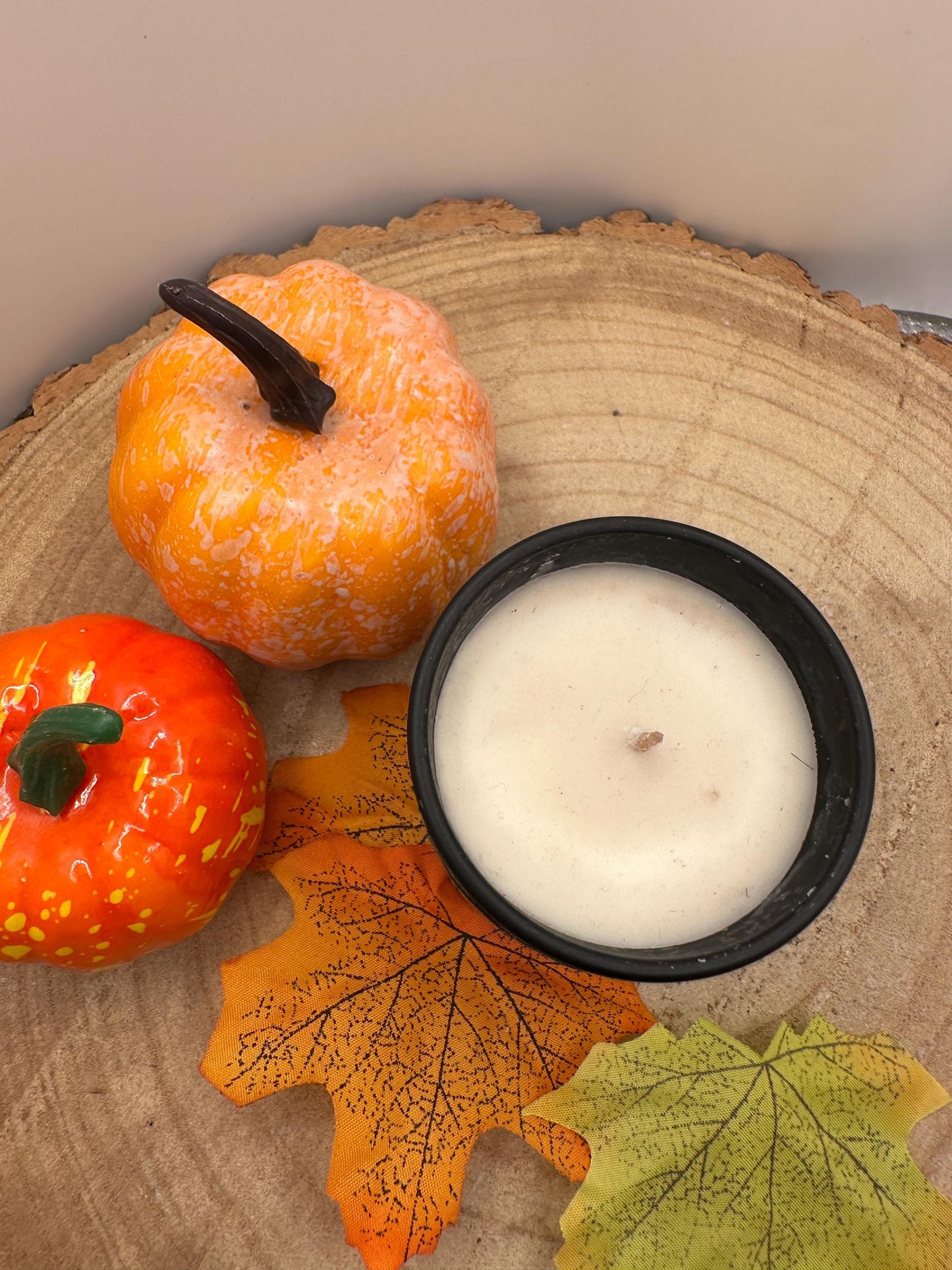 Mini Autumn Candles, Olive Wax Seasonal Candle, Toasted Marshmallow, Pumpkin Spice, Witches Brew & Gingerbread Scented Candles