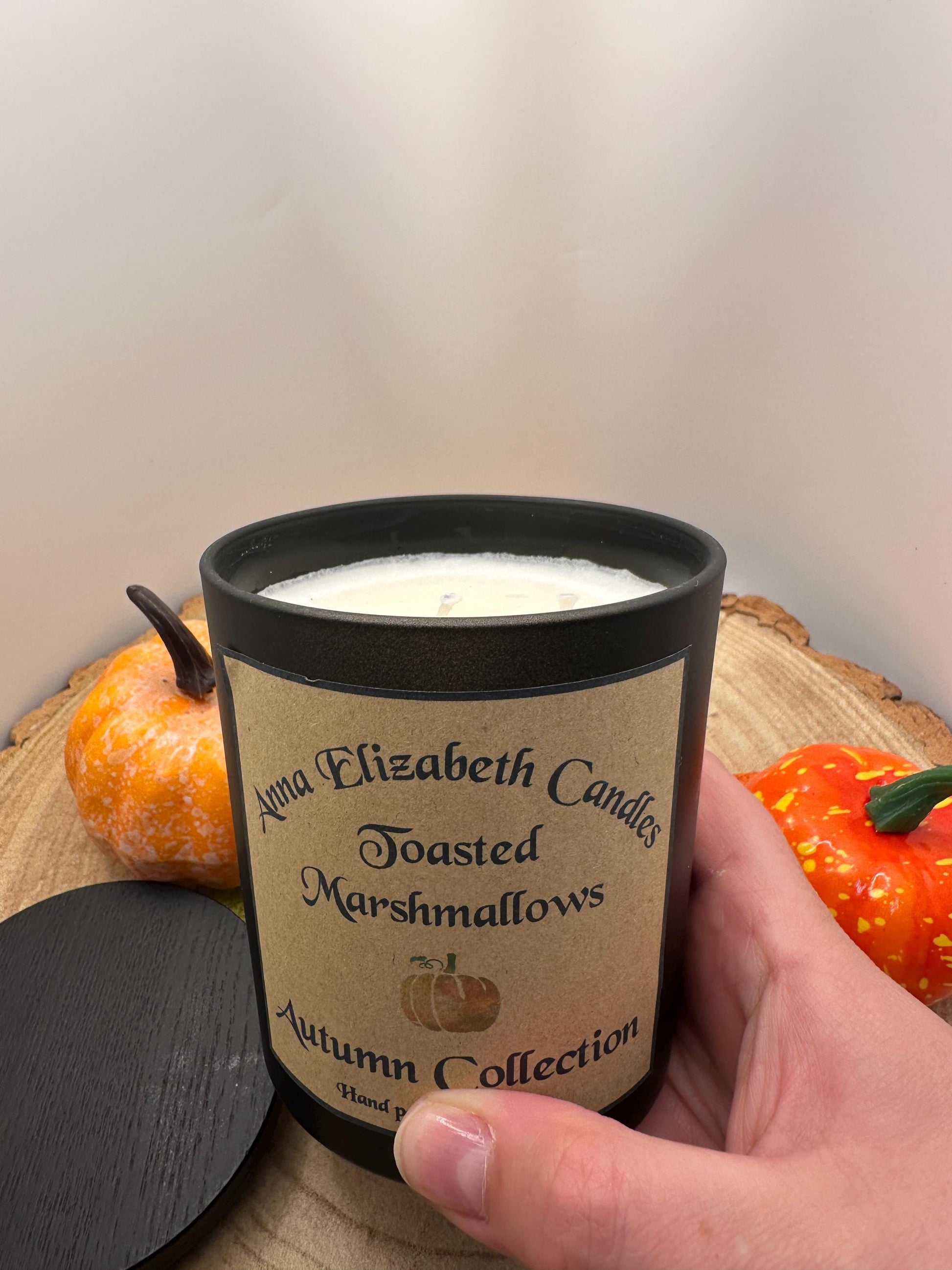 Large Autumn Candle, Pumpkin Spice, Toasted Marshmallow, Witches Brew or Gingerbread, Olive Wax Seasonal Candles