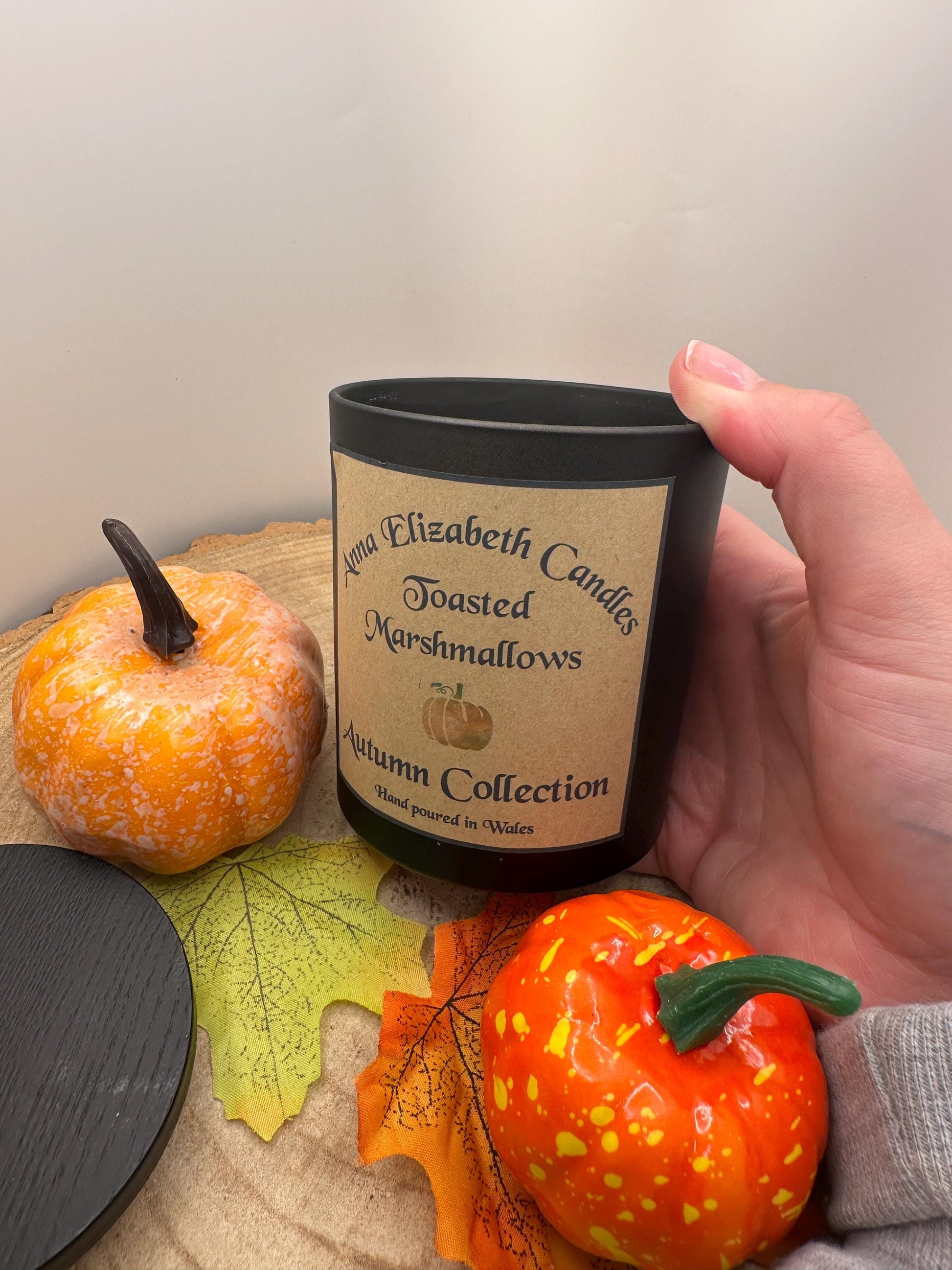 Large Autumn Candle, Pumpkin Spice, Toasted Marshmallow, Witches Brew or Gingerbread, Olive Wax Seasonal Candles