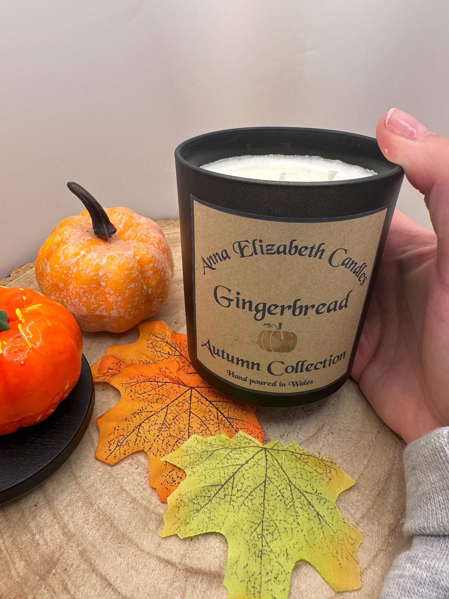 Large Autumn Candle, Pumpkin Spice, Toasted Marshmallow, Witches Brew or Gingerbread, Olive Wax Seasonal Candles