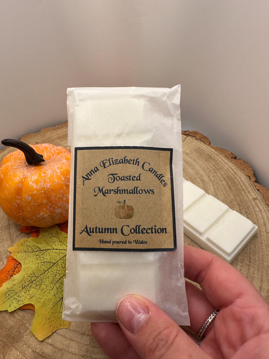 Autumn Wax Melt Snapbar, Pumpkin Spice, Toasted Marshmallow, Witches Brew or Gingerbread, Seasonal Wax Melts, Autumn Wax Melts