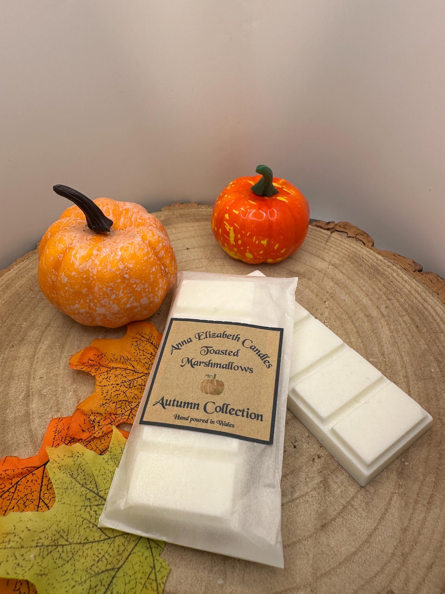 Autumn Wax Melt Snapbar, Pumpkin Spice, Toasted Marshmallow, Witches Brew or Gingerbread, Seasonal Wax Melts, Autumn Wax Melts