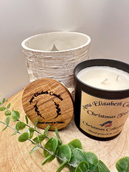 Large Christmas Candle, Figgy Pudding, Christmas Tree, Christmas Spice, Bah Humbug and Orange & Cranberry Scented Candles, Olive Wax Candles