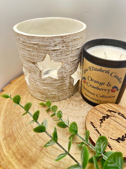 Large Christmas Candle, Figgy Pudding, Christmas Tree, Christmas Spice, Bah Humbug and Orange & Cranberry Scented Candles, Olive Wax Candles