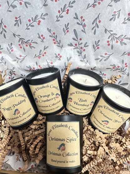 Mini Christmas Candles, Figgy Pudding, Christmas Tree, Christmas Spice, Olive Wax Christmas Candles, Christmas Home Fragrances