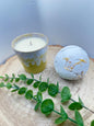 Box of Energy, Wellness Hamper Box, Candle & Energise Bath Bomb Gift Set, Invigorating Self-Care