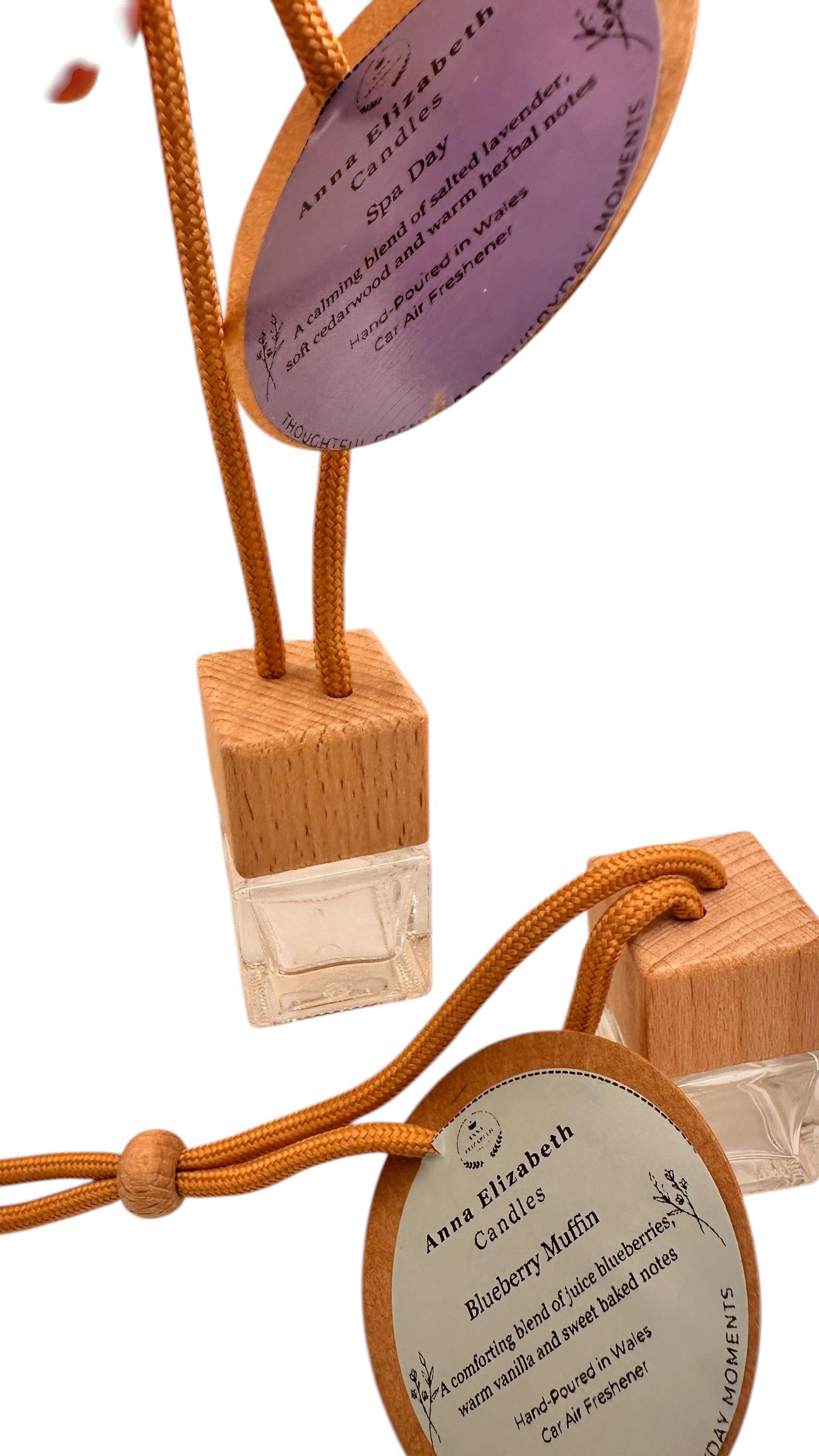 Car Air Freshener, Set of 2, Refillable Hanging Car Air Fresheners, Long Lasting Car Fragrance, Eco Friendly Gift