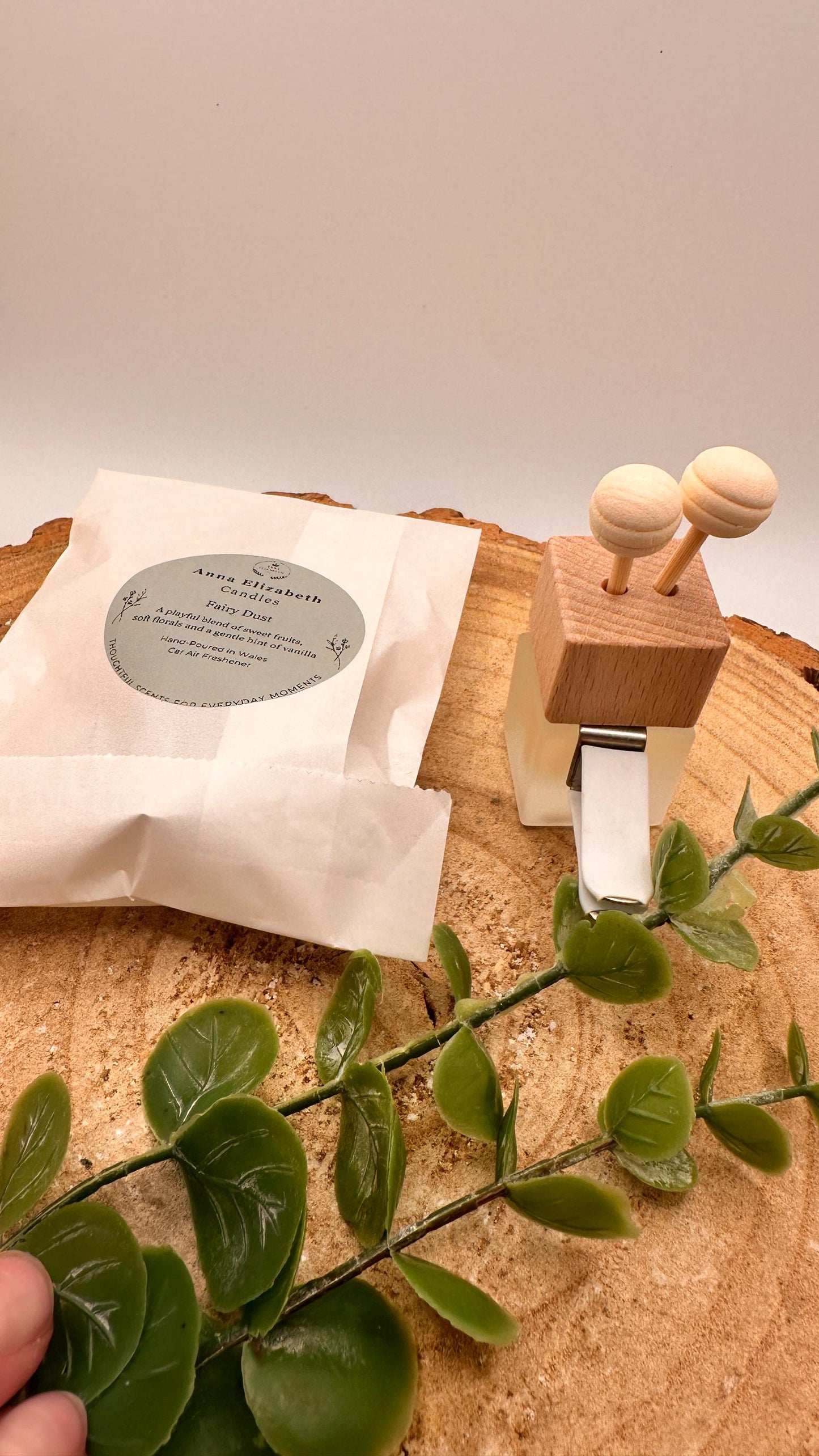 Car Air Freshener with Clip, Pure Scented Oils, Refillable & Vegan Friendly, Scented Car Diffuser, Personalised Car Gift