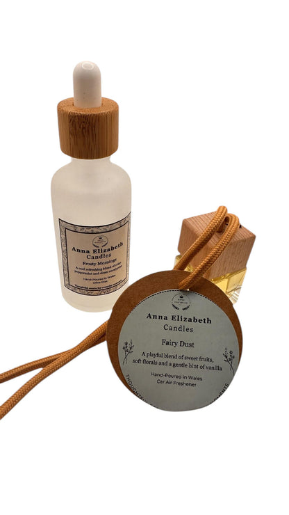 Car Air Freshener with Refill Oil, Refillable Car Air Freshener, Hanging Car Air Freshener Set, Long Lasting Car Scent