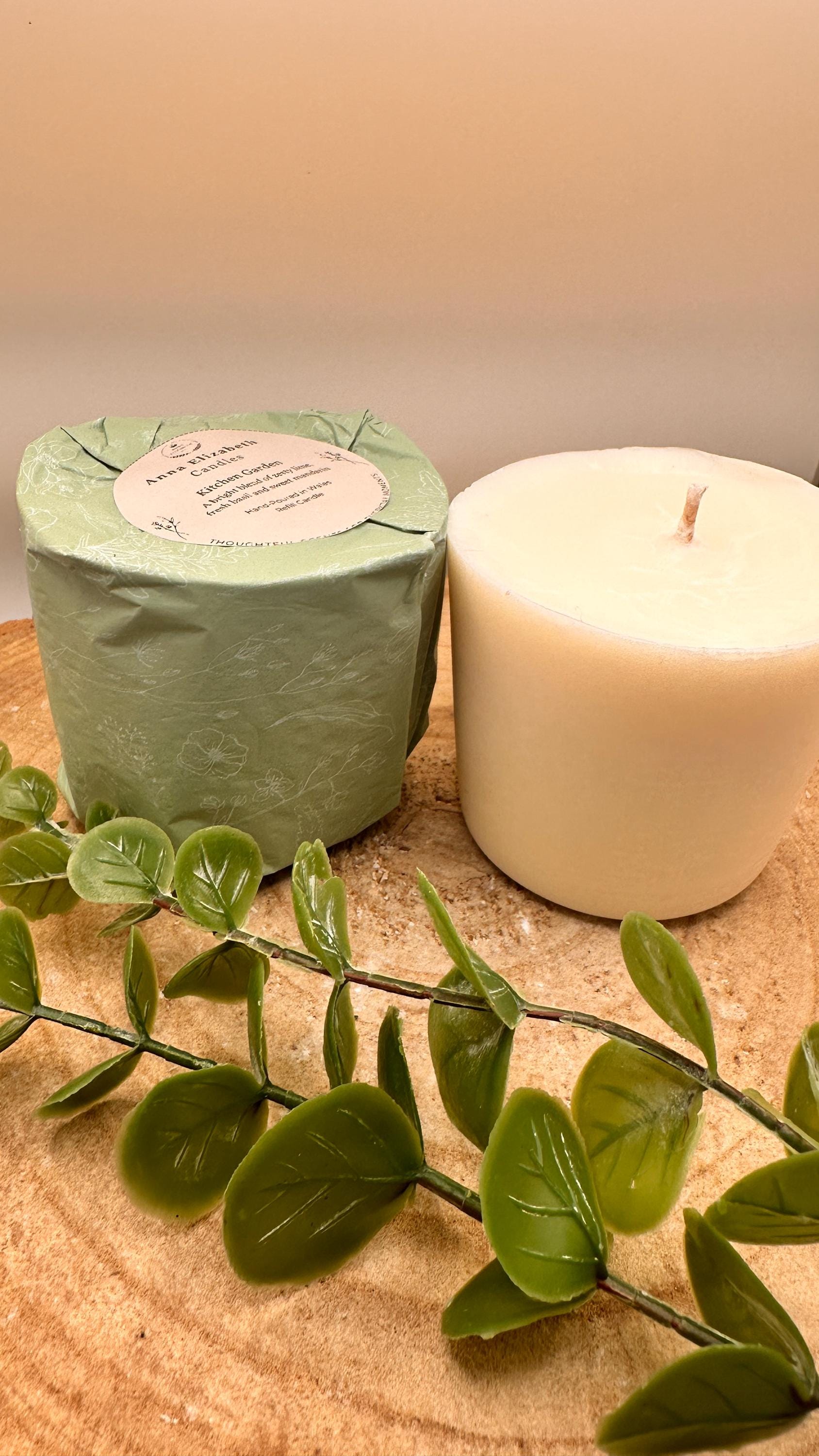 Candle Refill Set Spring Scents, 3 Candle Refills, Refillable Candle, Sustainable Candle Inserts, Olive Wax