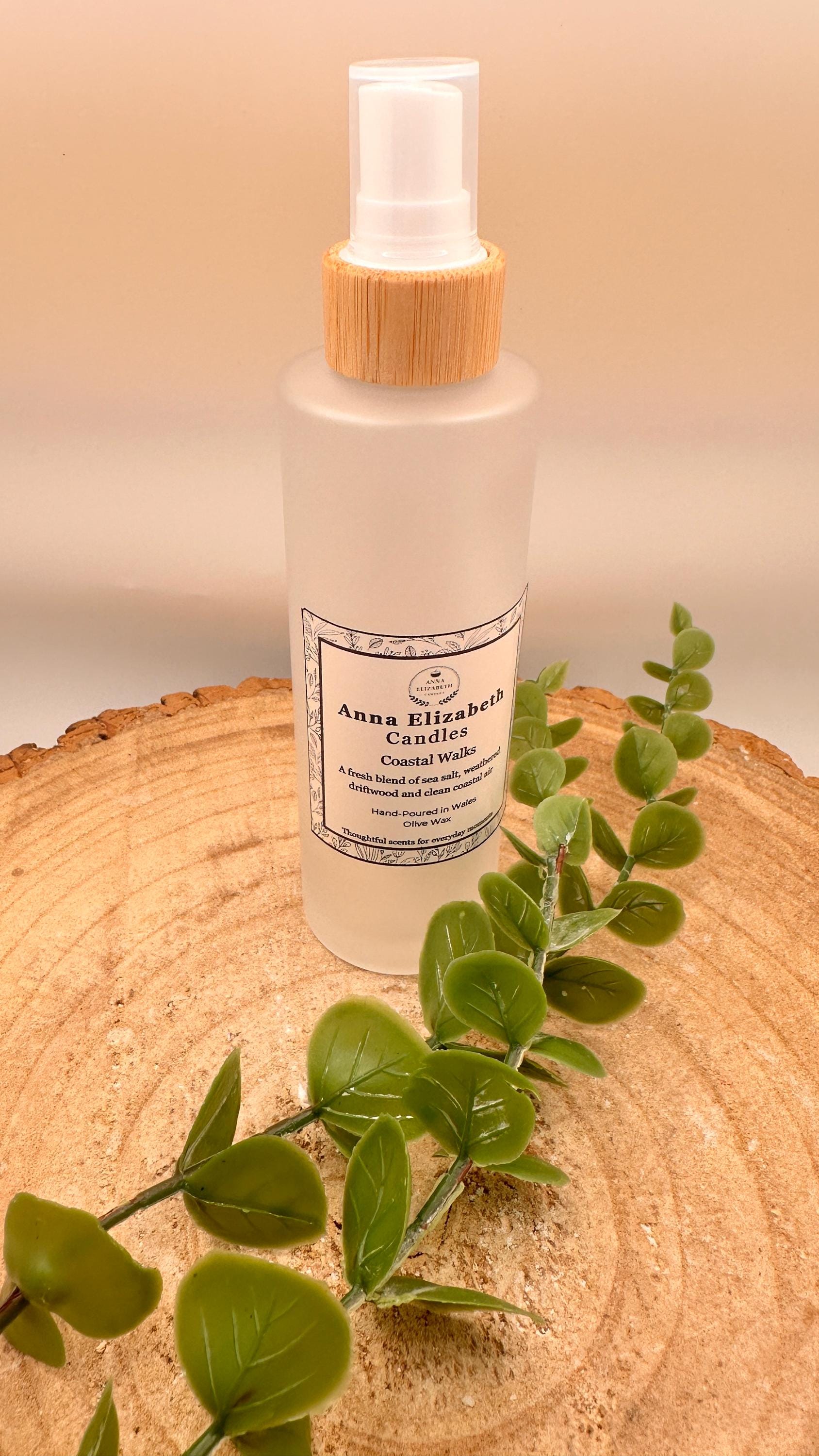 Refillable Room Spray with Refill Pouch, Glass Bottle Room Spray, Home Fragrance Spray, Long Lasting Room Mist, Eco Friendly