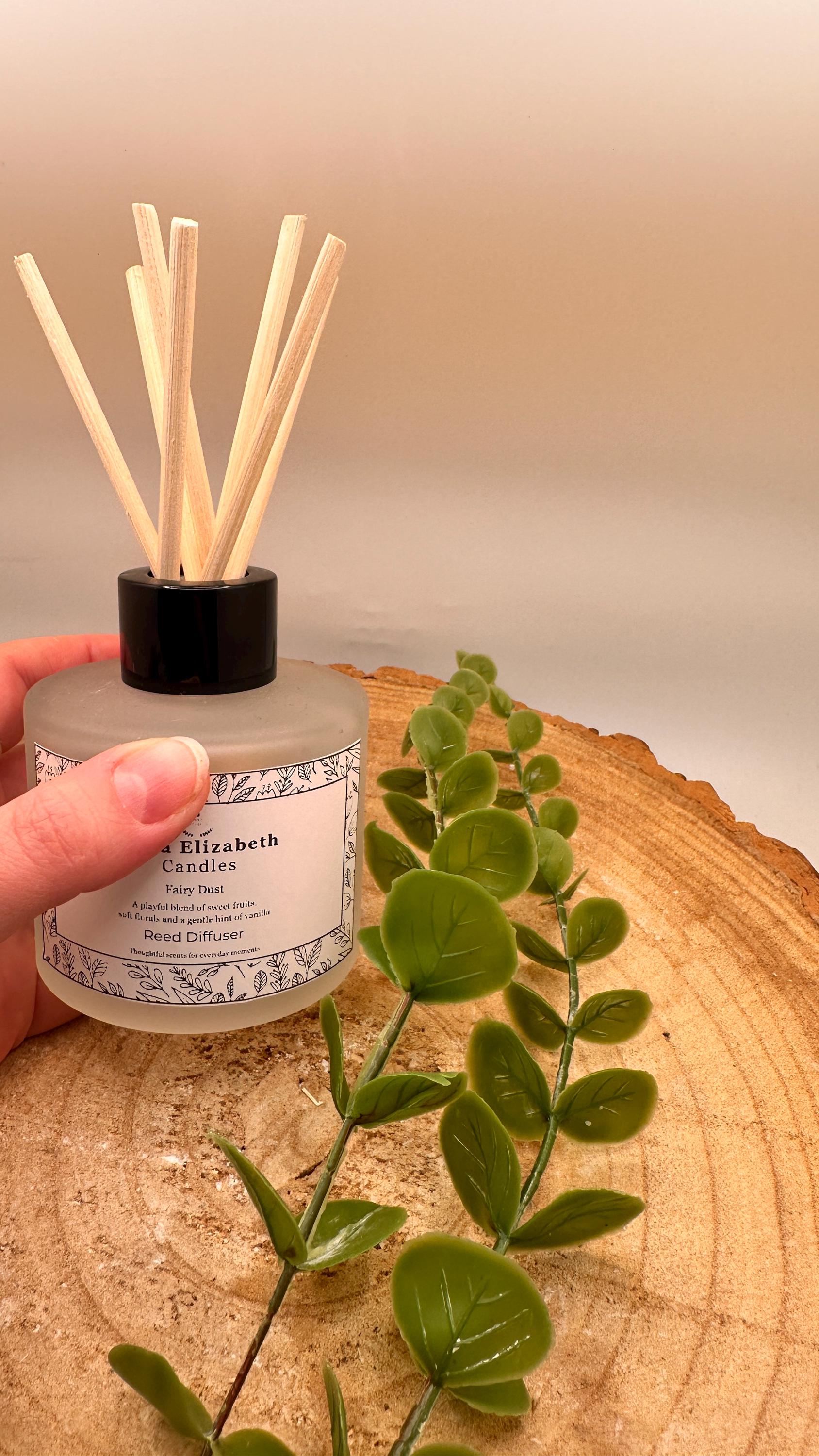 Reed Diffuser, Frosted Glass Diffuser, Home Fragrance Diffuser, Long Lasting Room Scent, Reed Diffuser Gift, Refillable Reed Diffuser