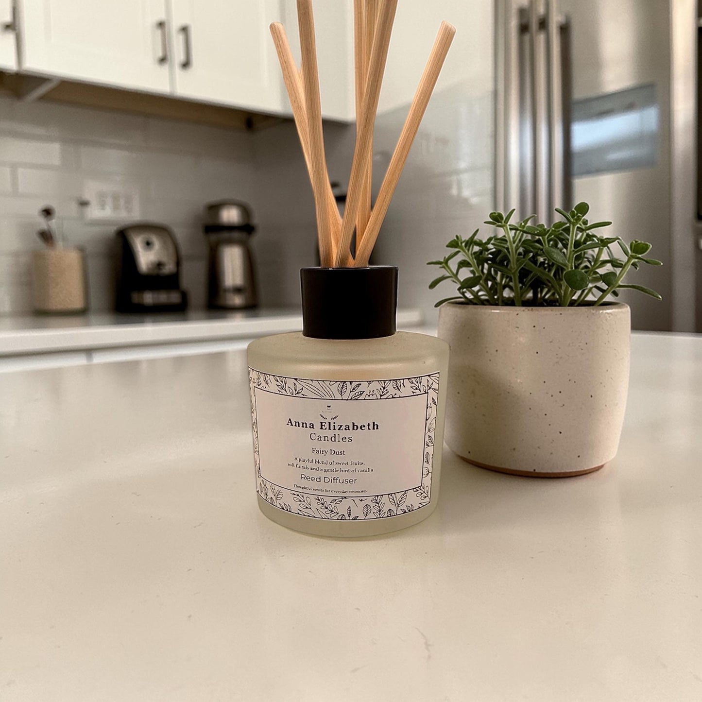 Personalised Reed Diffuser, Custom Home Fragrance Gift, Reed Diffuser Gift, Frosted Glass Diffuser, Ready to Gift
