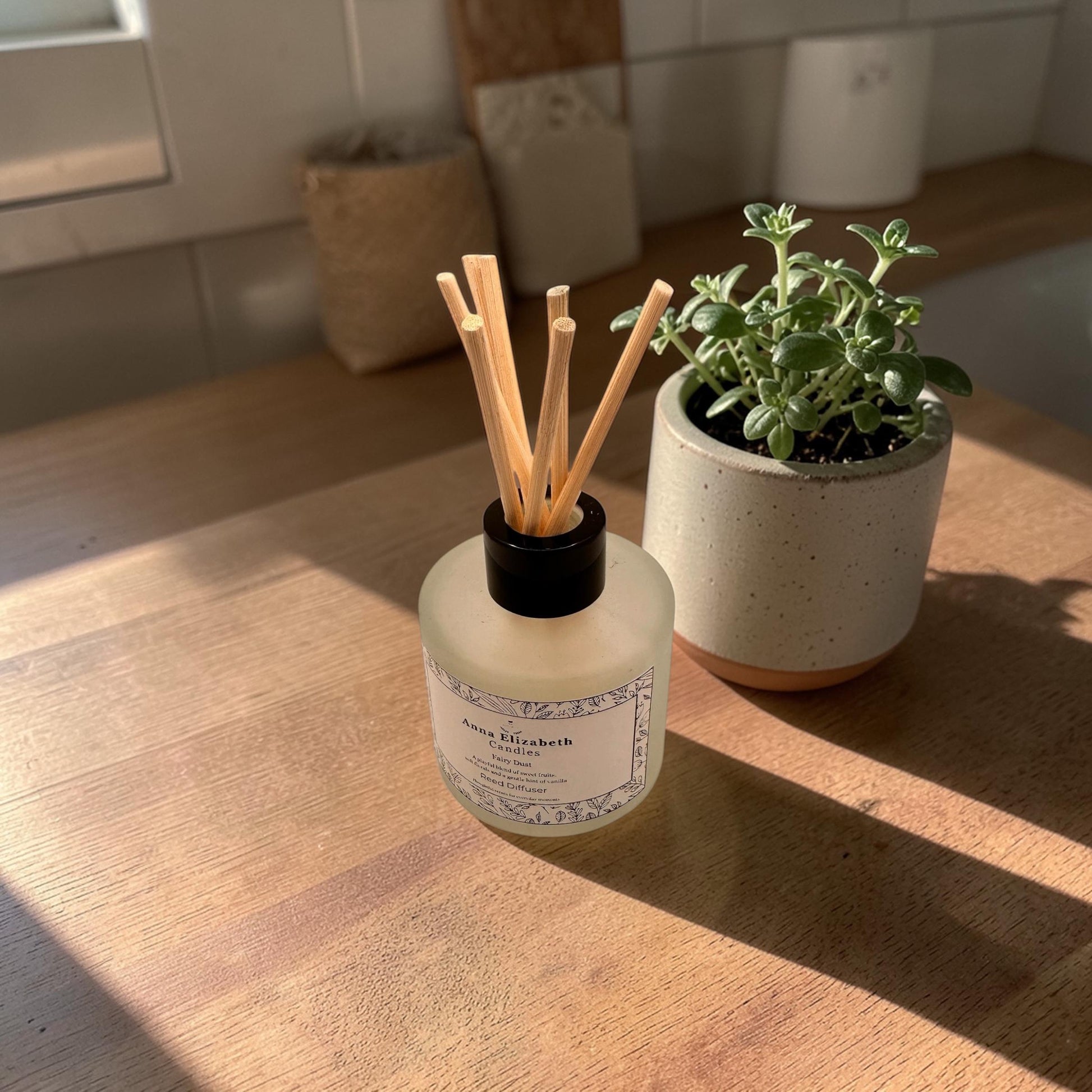 Personalised Reed Diffuser, Custom Home Fragrance Gift, Reed Diffuser Gift, Frosted Glass Diffuser, Ready to Gift