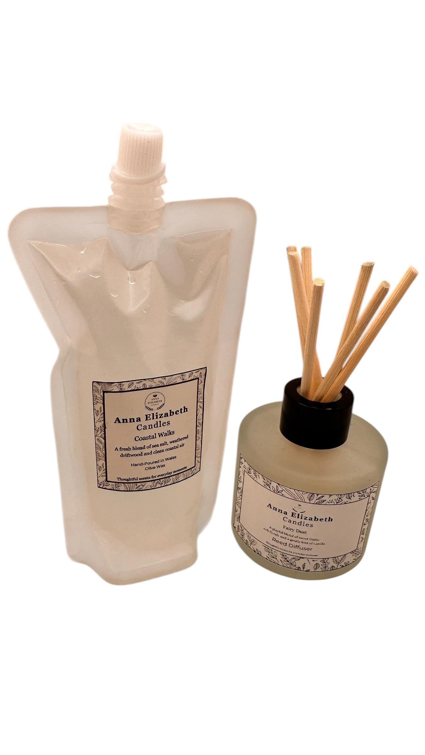 Reed Diffuser Refill Pouch, Diffuser Refill Oil, Home Fragrance Refill, Long Lasting Room Scent, Eco Friendly Refill