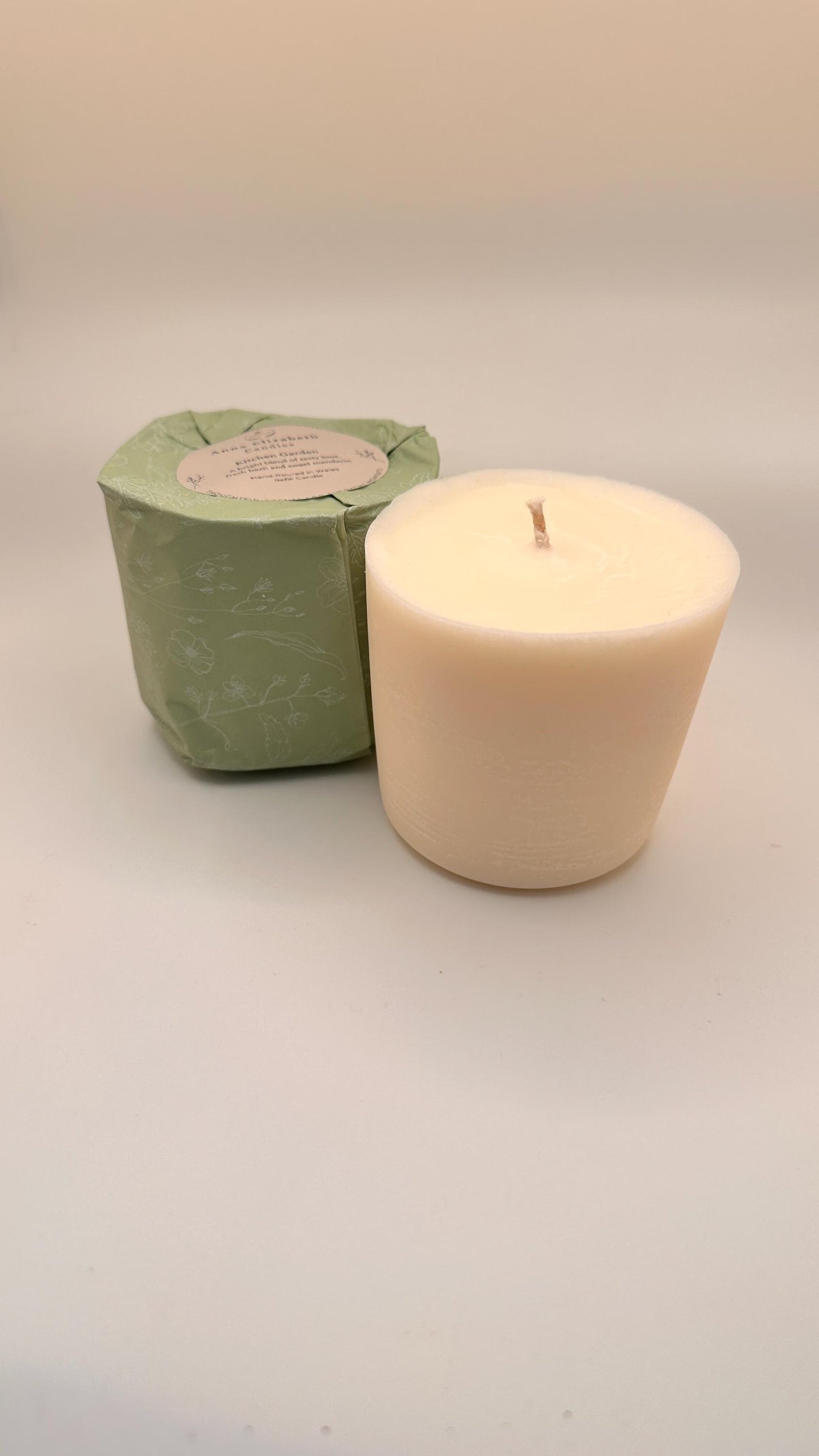 Refillable Candle Set, Mini Scented Candle with Refill, Olive Wax Candle, Home Fragrance, Long Lasting Candle