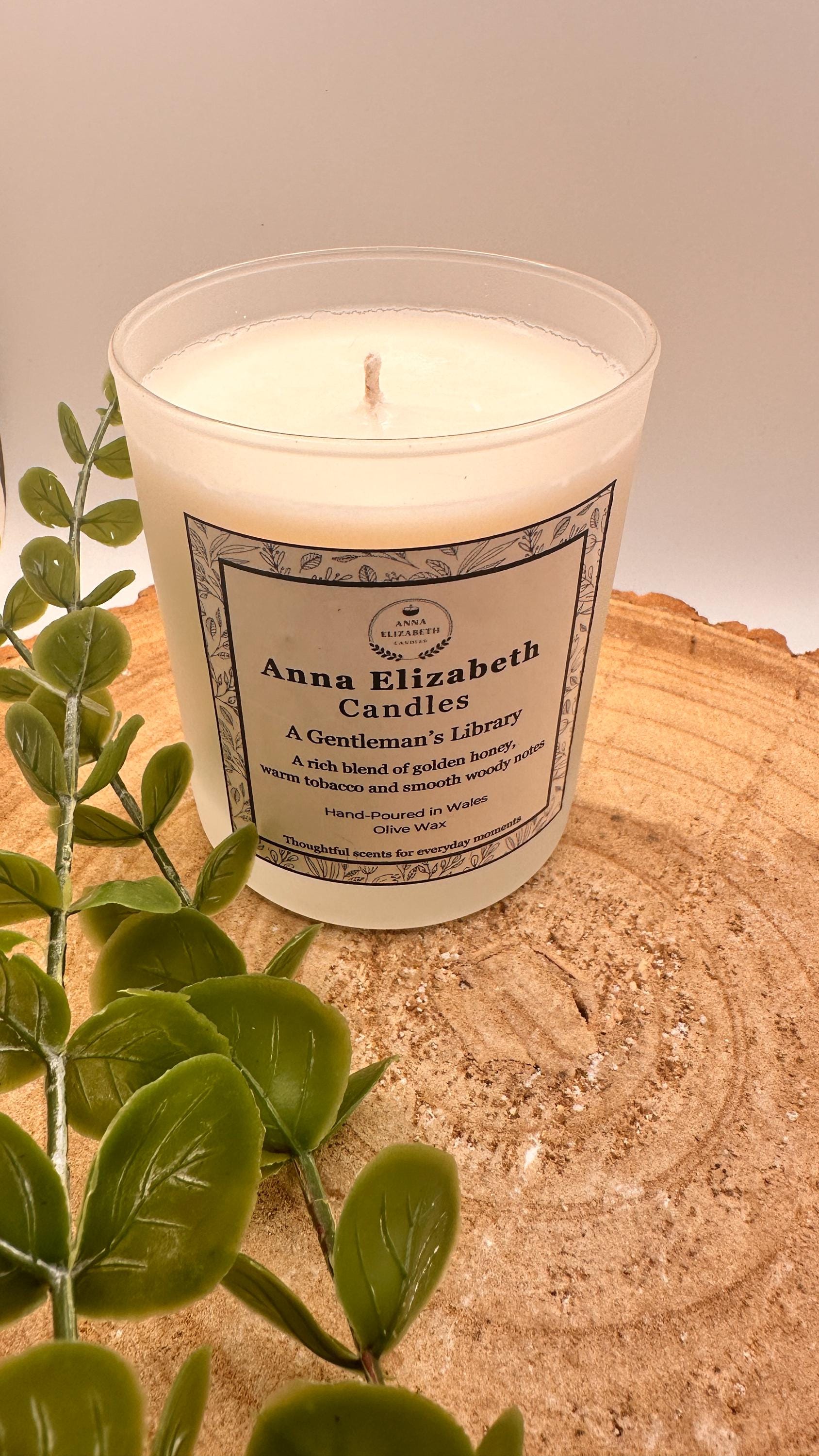 Large Scented Candle, Olive Wax Candle, Refillable Candle, Home Fragrance Candle, Long Lasting Jar Candle