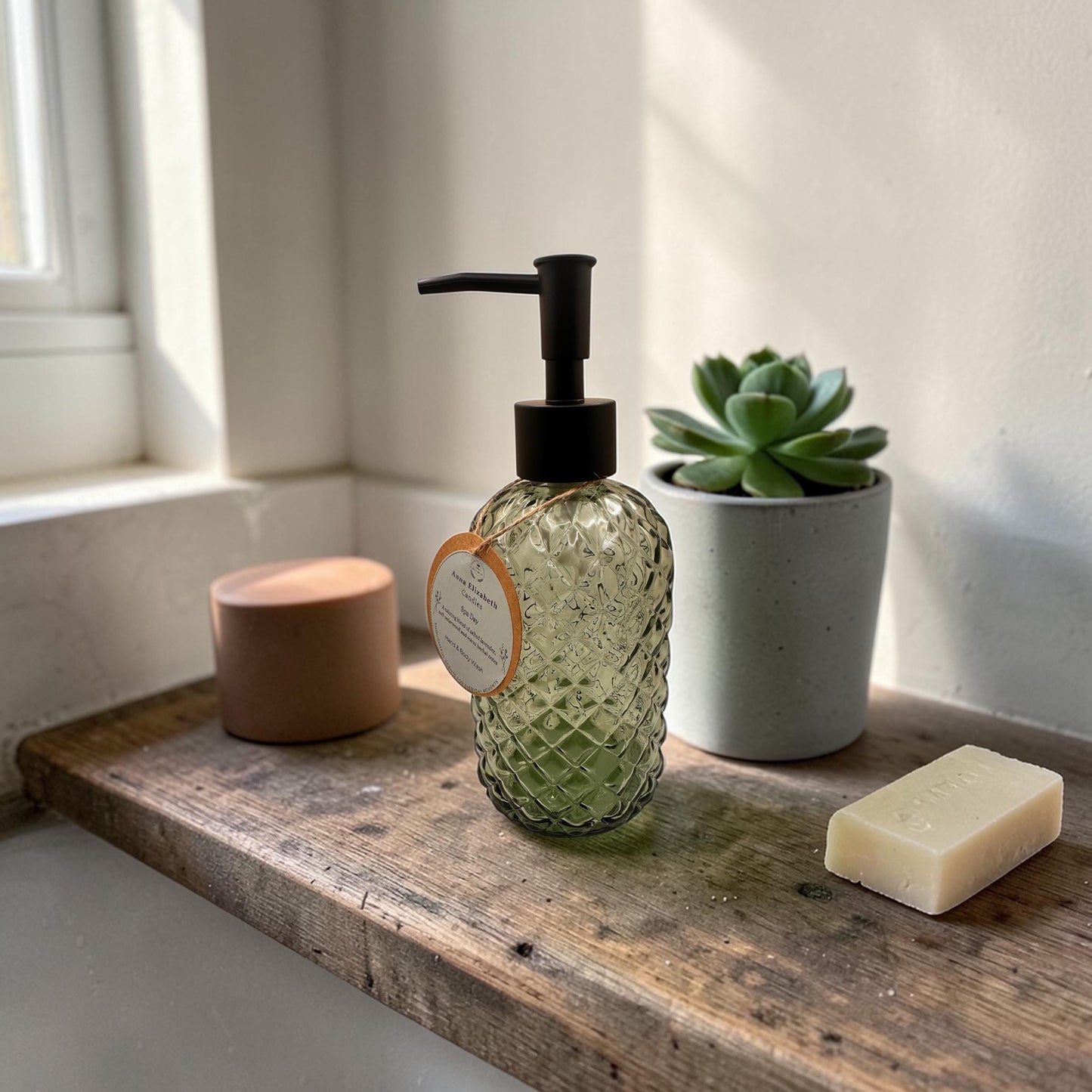 Hand & Body Wash, Scented Body Wash, Refillable Glass Bottle, Liquid Hand Soap, Home Fragrance, Bathroom Essentials