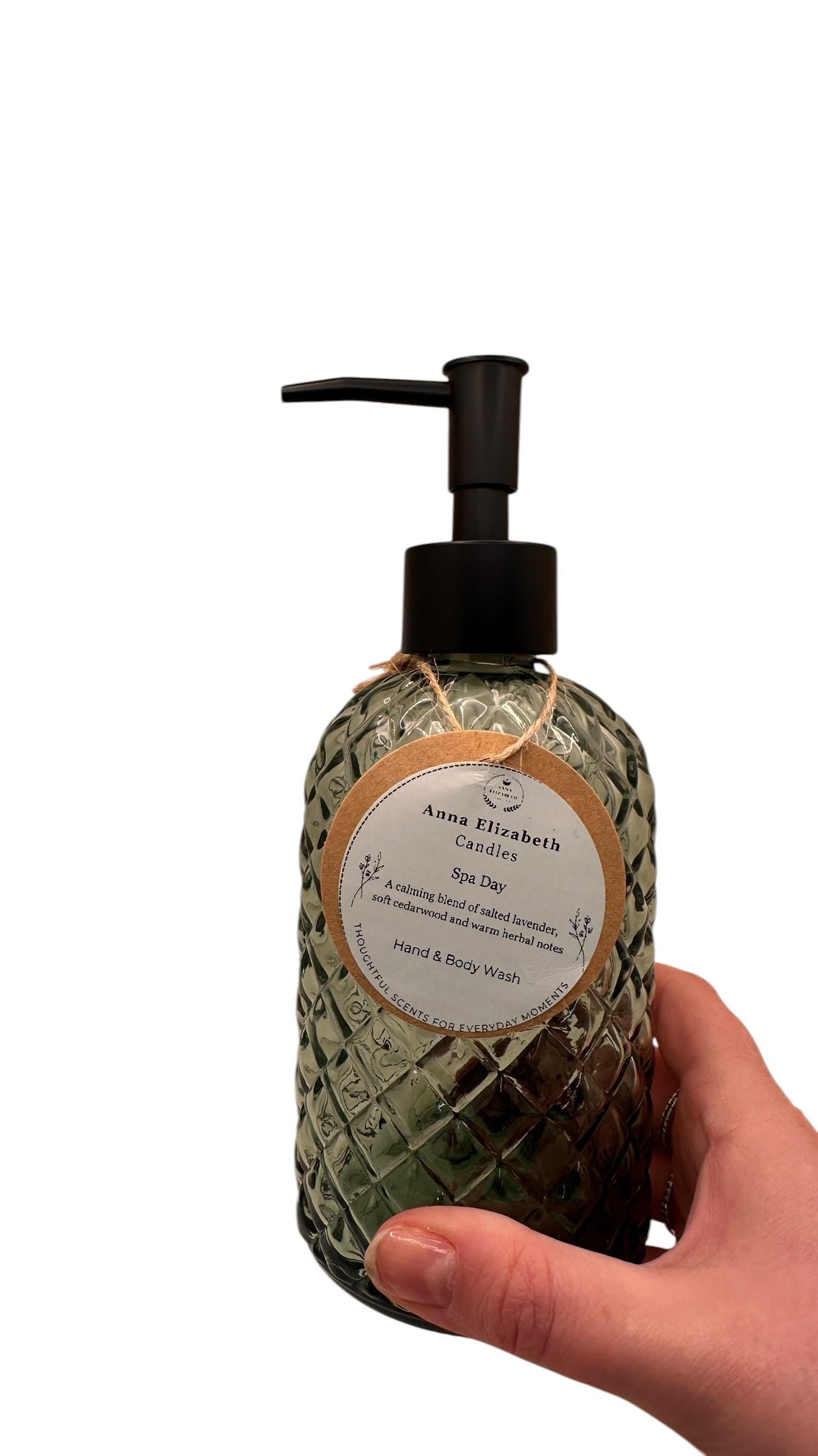 Personalised Bathroom Gift Set, Hand Wash & Lotion, Refillable Glass, Home Fragrance Gift, Ready to Gift, Body Wash and Lotion Gift Set