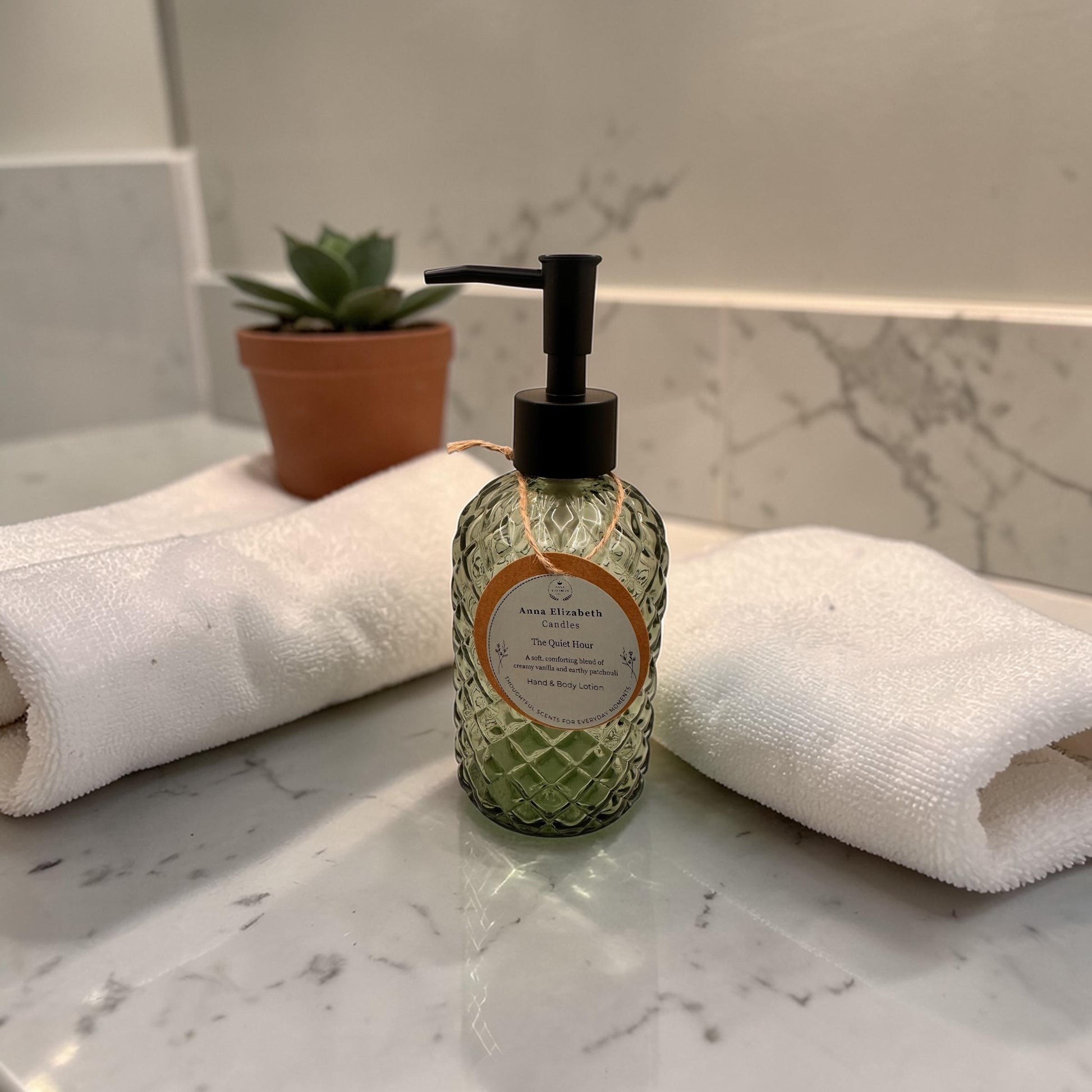 Personalised Bathroom Gift Set, Hand Wash & Lotion, Refillable Glass, Home Fragrance Gift, Ready to Gift, Body Wash and Lotion Gift Set