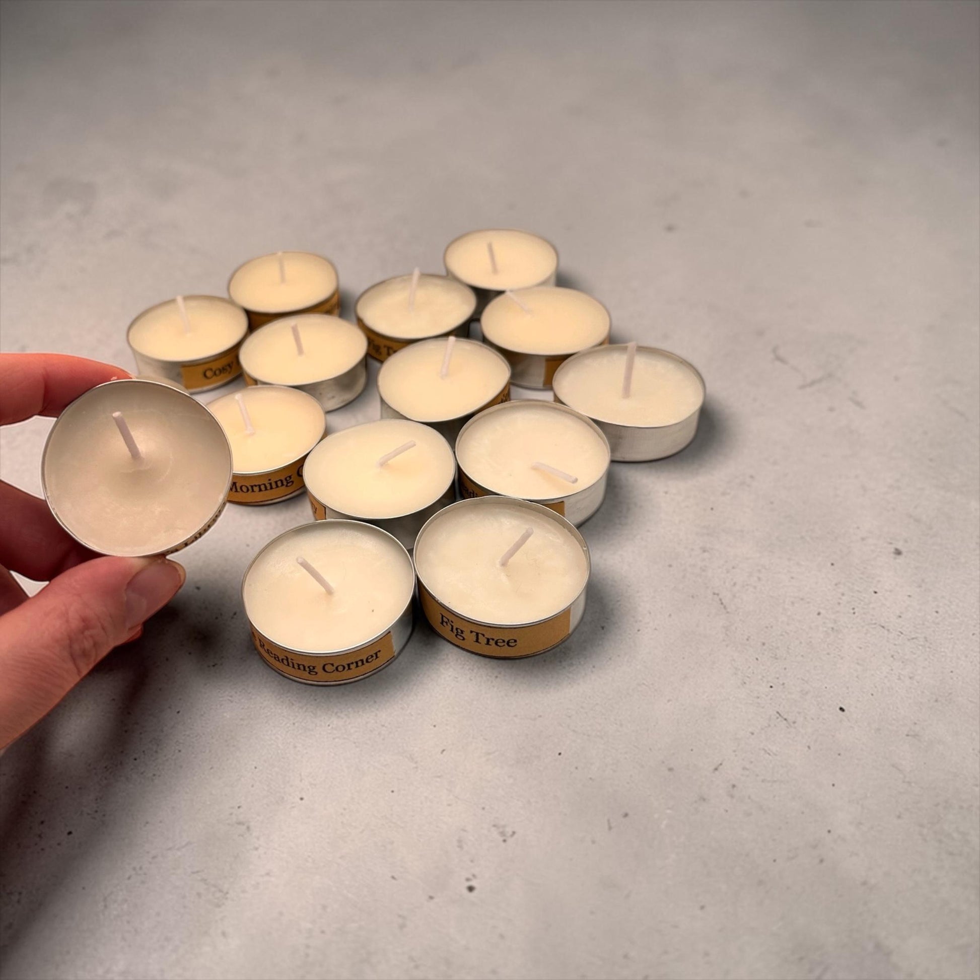 Aromatherapy Tealight Set, Energy Calm Positivity Candles, Essential Oil Tealights, Mood Boost Candle Set