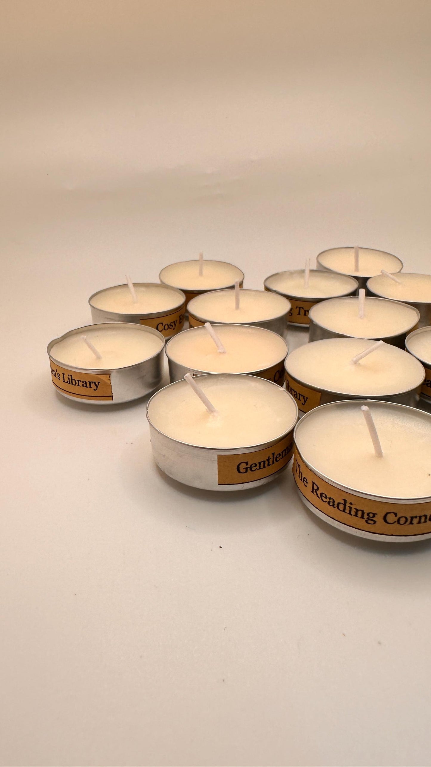 Aromatherapy Tealight Set, Energy Calm Positivity Candles, Essential Oil Tealights, Mood Boost Candle Set
