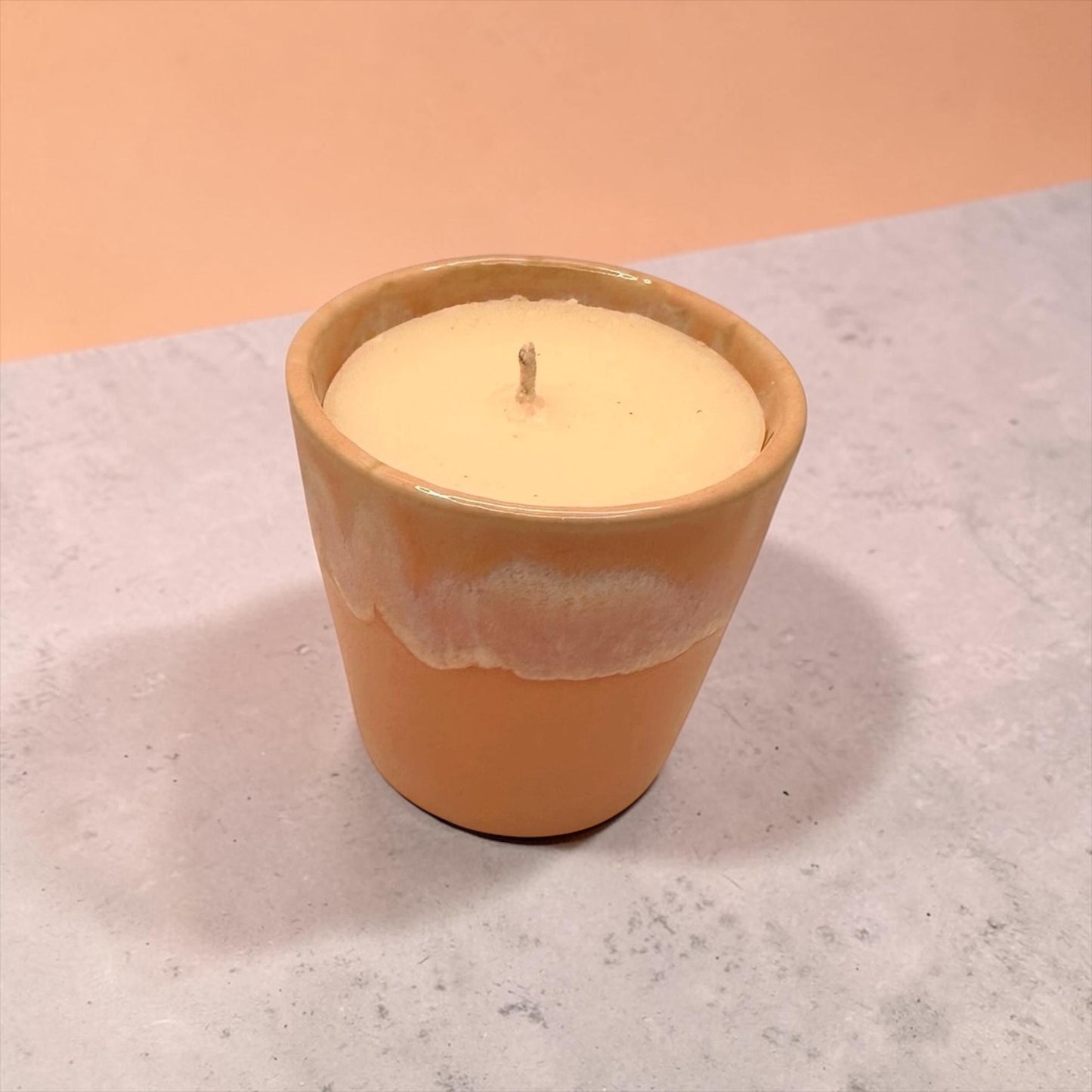 Positive Energy Candle Set, Essential Oil Coffee Cup Candles, Mini & Large Candle Bundle, Pink Ceramic Candle, Uplifting Home Fragrance
