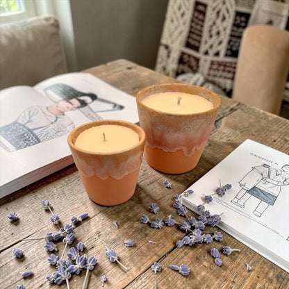 Wellness Candle for Positivity, Essential Oil Candle, Mini Pink Candle, Self Care Gift, Aromatherapy Candle