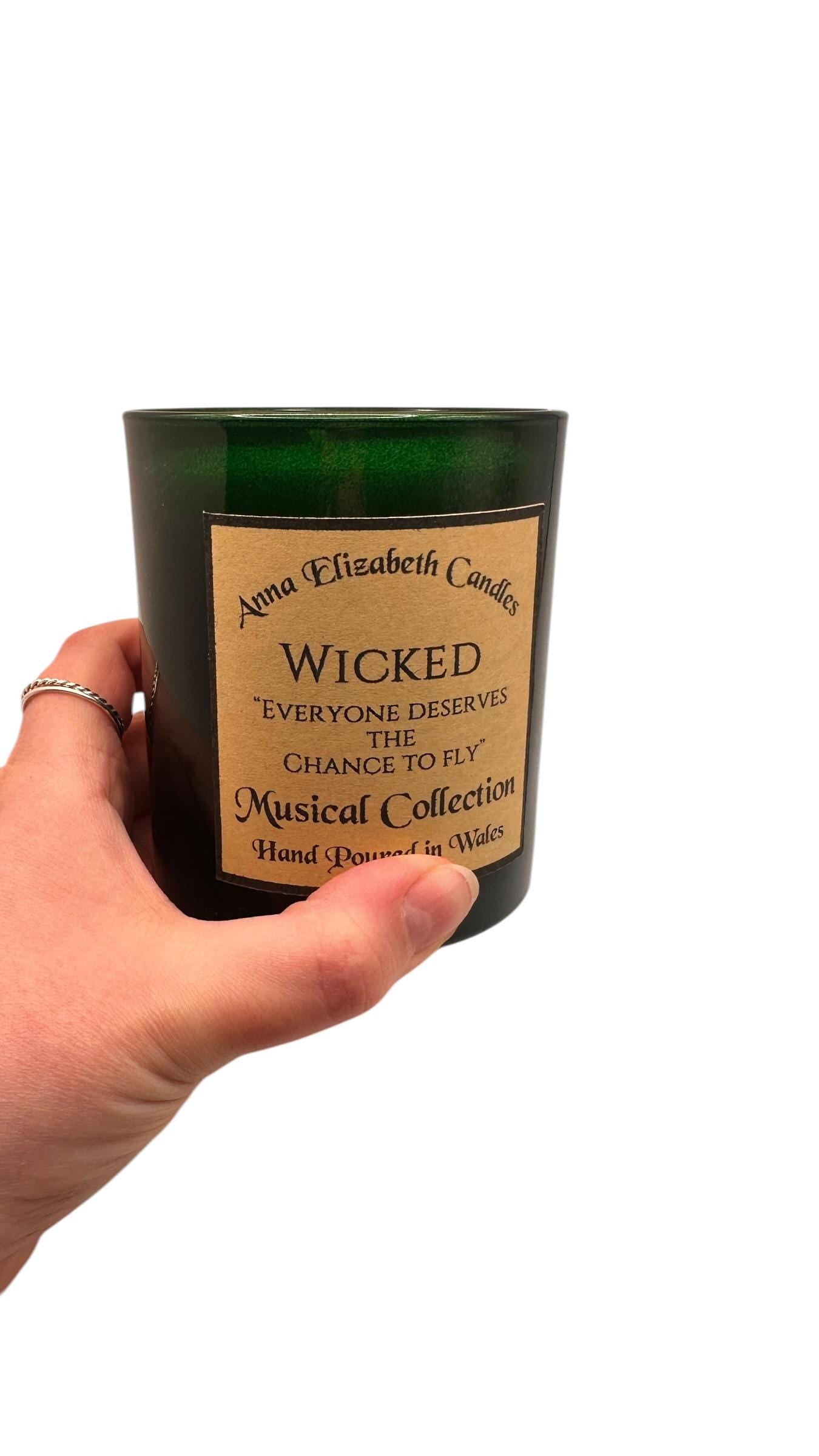 Wicked Candle, Musical Theatre Candle, Theatre Lover Gift, Broadway Candle, Inspired by Wicked, Magical Candle Gift, Witchy Candle