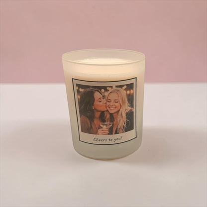 Photo Candle, Personalised Candle with Photo, Custom Photo Gift, Add Your Own Image, Birthday Gift, Handmade UK