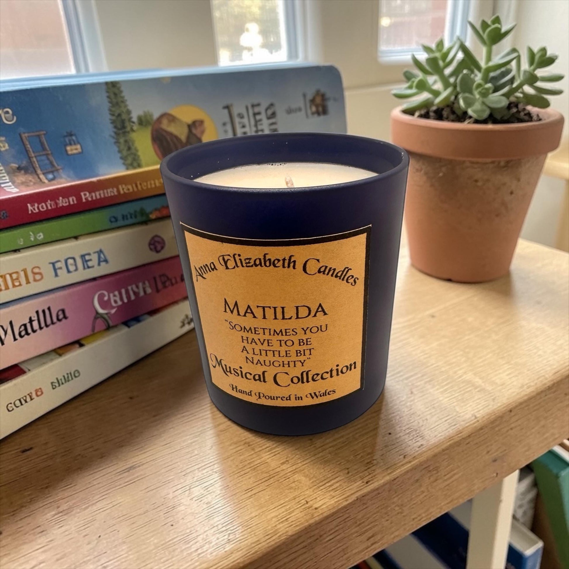 Matilda The Musical Candle, Musical Theatre Gift, Teacher Gift Candle, Book Lover Candle, Theatre Lover Gift