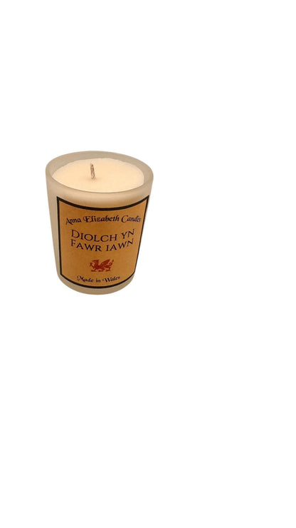 Diolch yn Fawr Soy Wax Candle, Thank You Gift, Handmade in Wales