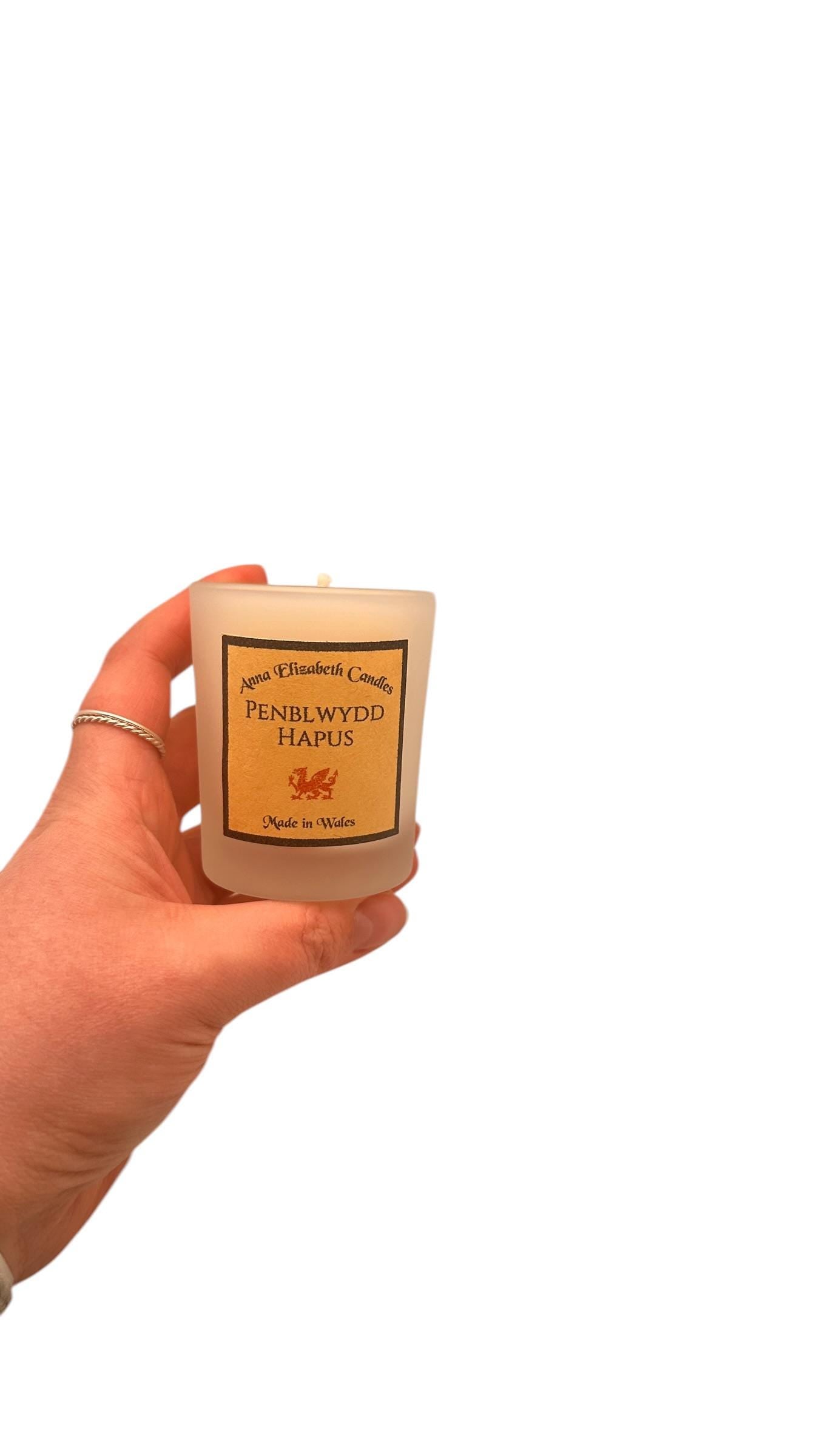 Penblwydd Hapus Mini Candle, Welsh Birthday Gift, Small Birthday Candle, Personalised Candle, Welsh Gift Idea
