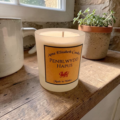 Penblwydd Hapus Mini Candle, Welsh Birthday Gift, Small Birthday Candle, Personalised Candle, Welsh Gift Idea