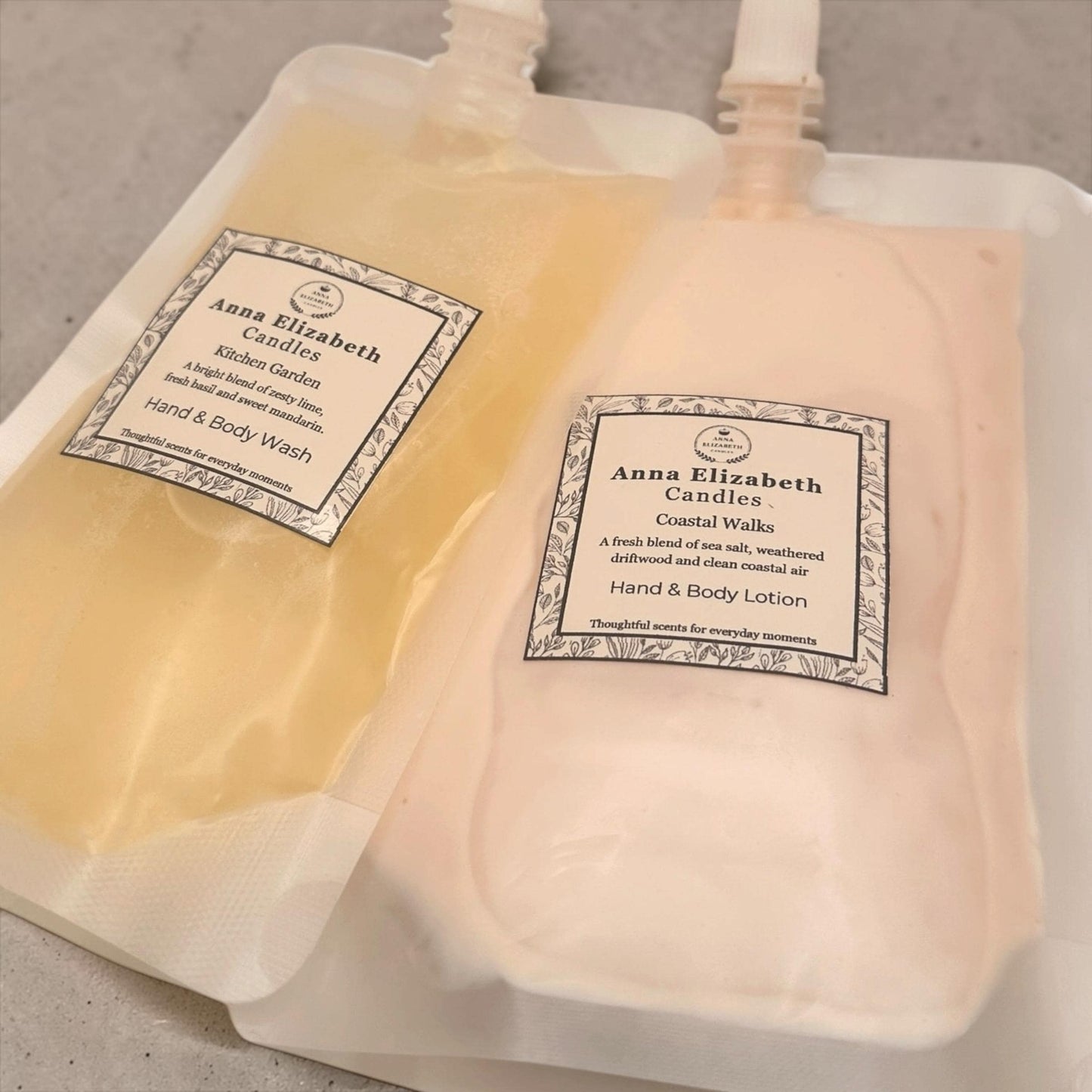 Hand Soap Refill Pouch, Liquid Hand Soap Refill, Hand & Body Wash Refill, Eco Friendly Bathroom Refill, Handmade in Wales