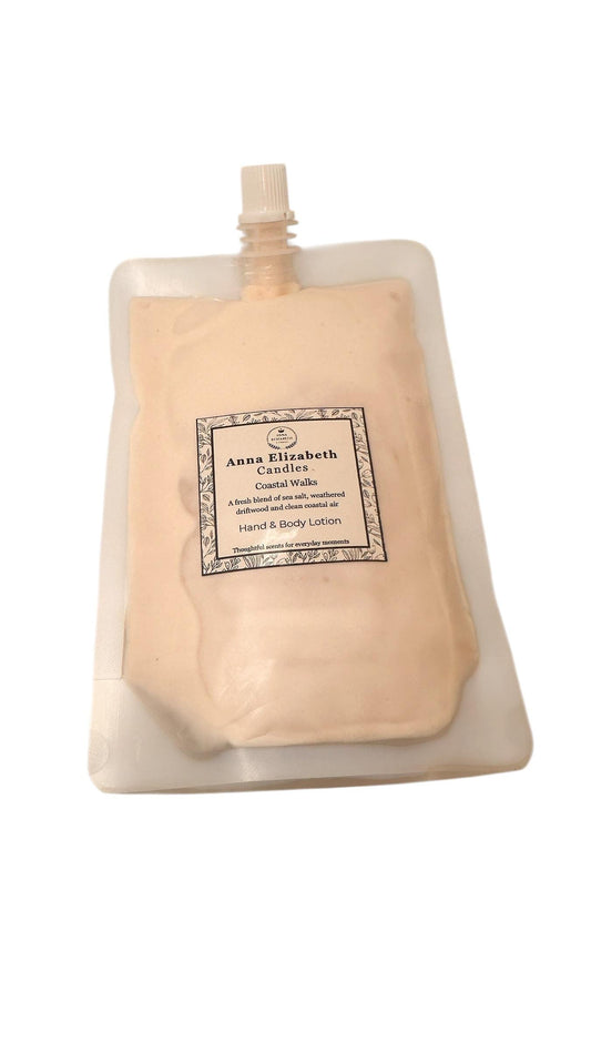 Refill Body Lotion 250ml, Hand & Body Lotion Refill, Eco Refill Pouch, Sustainable Skincare, Bathroom Refill