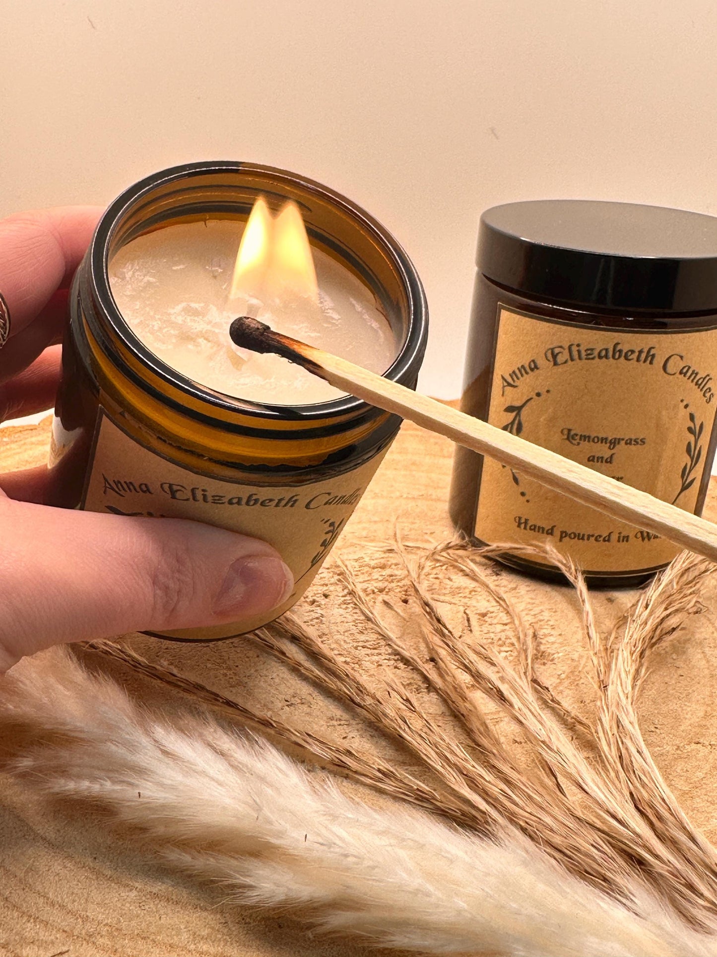 Medium Amber Candle Clearance, Scented Candle Sale, Limited Stock, End of Line Candle, Home Fragrance