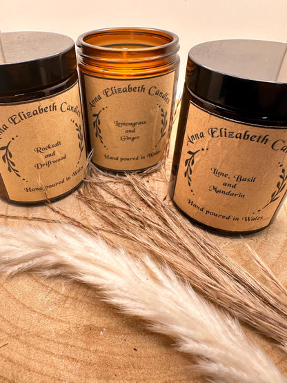 Medium Amber Candle Clearance, Scented Candle Sale, Limited Stock, End of Line Candle, Home Fragrance
