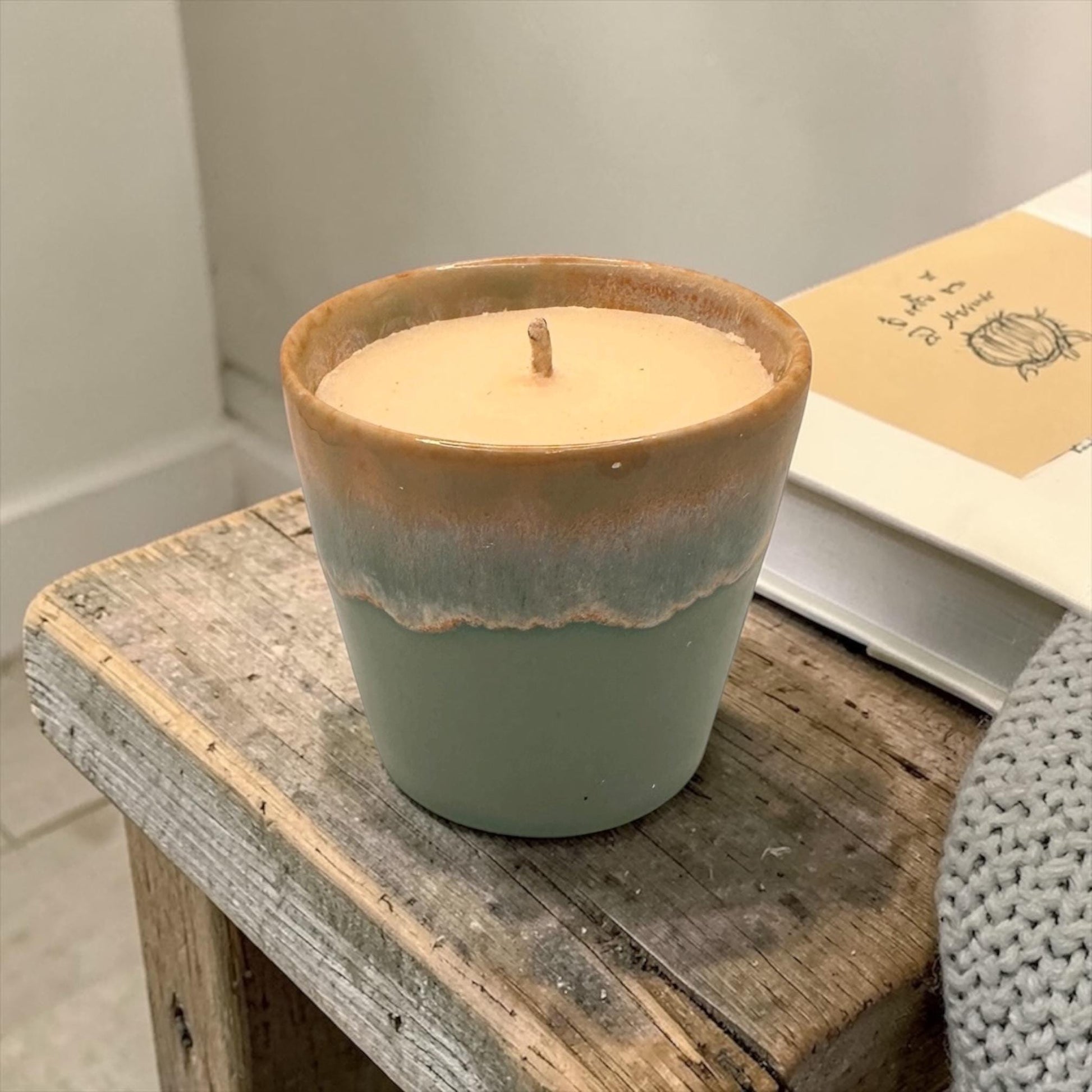 Mini Wellness Candle Set, Energy Calm Positivity Candles, Essential Oil Coffee Cup Candles, Small Aromatherapy Set