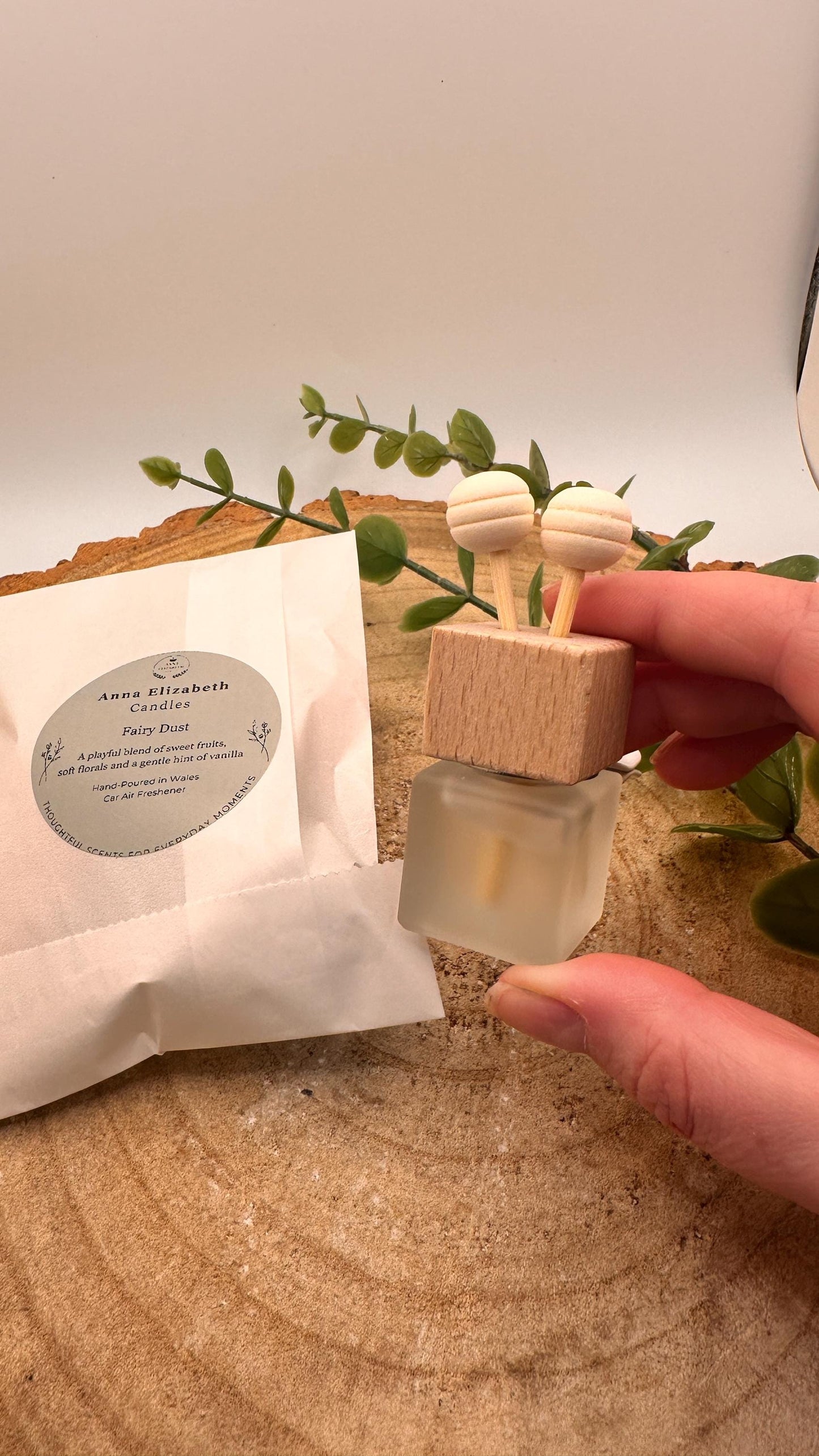 Car Air Freshener with Clip, Pure Scented Oils, Refillable & Vegan Friendly, Scented Car Diffuser, Personalised Car Gift