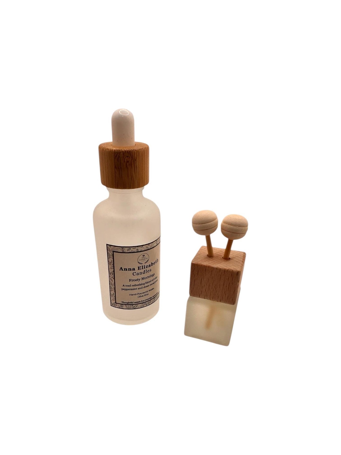 Car Vent Clip Air Freshener with Refill Oil, Refillable Car Diffuser, Strong Car Scent, Long Lasting Car Fragrance, Eco Friendly